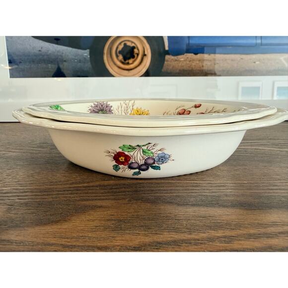 Copeland Spode England “Reynolds” Oval Serving Bowls 10½” & 9½” Vintage - Picture 6 of 9
